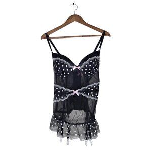 Victoria's Secret Black Lace Corset Lingerie